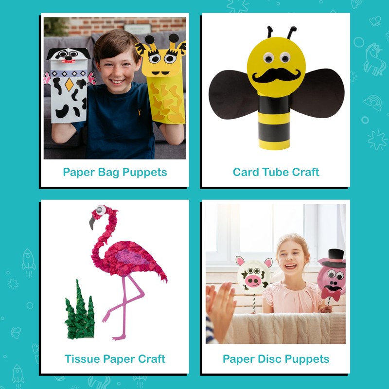 Craftikit® 20 Award-Winning Animal Toddler Arts and Crafts for Kids
