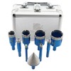 Dry Diamond Core Drill Bit Set,BRSCHNITT Diamond Tile Hole Saw