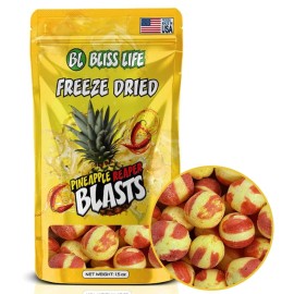 Bliss Life Pineapple Reaper Freeze Dried TikTok Candy ASMR Spicy Snack 1.5oz