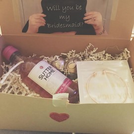 CHICNOW Bridesmaid Gifts for Wedding Party Proposal Maid of Honor Rose Gold Tie the Knot Bracelet (Rose Gold Set of 4)