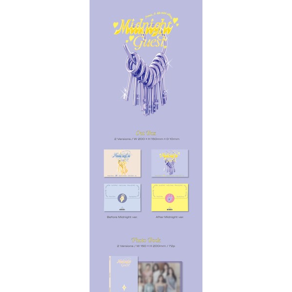 fromis_9 Midnight Guest 4th Mini Album Random Version CD+72p PhotoBook+1p