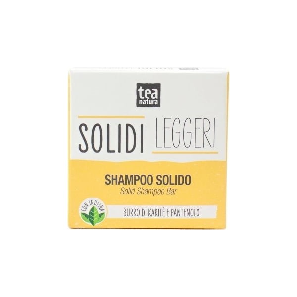 TEA Natura Solidi Leggeri Shea Butter & Panthenol Solid Shampoo Bar, 65 g