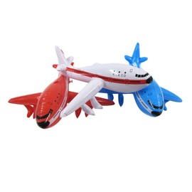 Treasure Gurus 3pc Inflatable Airplane Set Swimming Pool Water Float Blow Up Plane Toy Floatie Party Decor