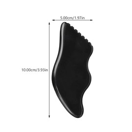 Beaupretty Tools Guasha Scraping Massage Tool Black Trigger Point Guasha Plate Essential Oil Scraping Plate for Back Shoulder Massaging Roller Stick Body Sculpting Facial Massager Facial Massager
