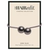 The Hair Edit Gunmetal Orb Duo Ponytail Holder Elastic