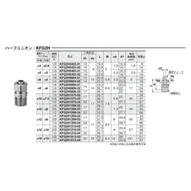 SMC mm Insert Fitting Half Union KFG2H0806-02