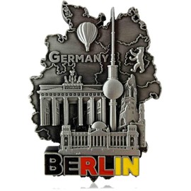Metal Magnet Berlin Typical Capital Souvenir Fridge Magnet Designed in Germany