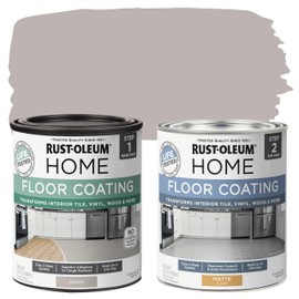 Rust-Oleum 367594 Home Interior Floor Coating Kit, Matte Greige