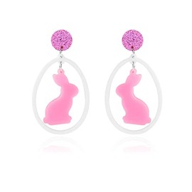 Easter Basket Stuffers Easter Earrings Gifts for Women Rabbit Bunny Earrings Easter Peeps Earrings Easter Outfit Jewelry Holiday Earrings