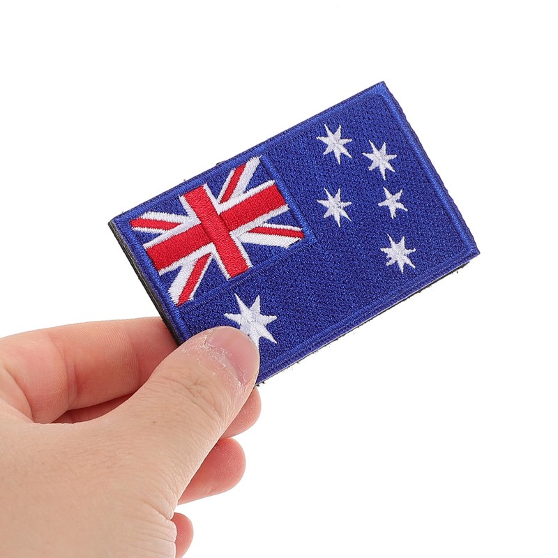 iplusmile 4pcs Australia Flag Iron Patches Embroidered Badge for Jackets