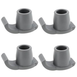 SG Store 4 Stück Gehgestell Gleitskier mit 25mm Innendurchmesser Graue Schlitten Gummimatten Kompatibel mit Gehhilfen Mobilitätshilfe Gehstock