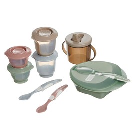 Vital Baby Nourish Complete Baby Weaning Kit 6m+, 10pcs, Essential Weaning Tools, EarthSmart Biodegradable, BPA-Free, Safe & Eco-Friendly for First Solids