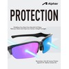 Alphax 24K Gold Mirrored Polarized Replacement Lenses for Oakley Flak