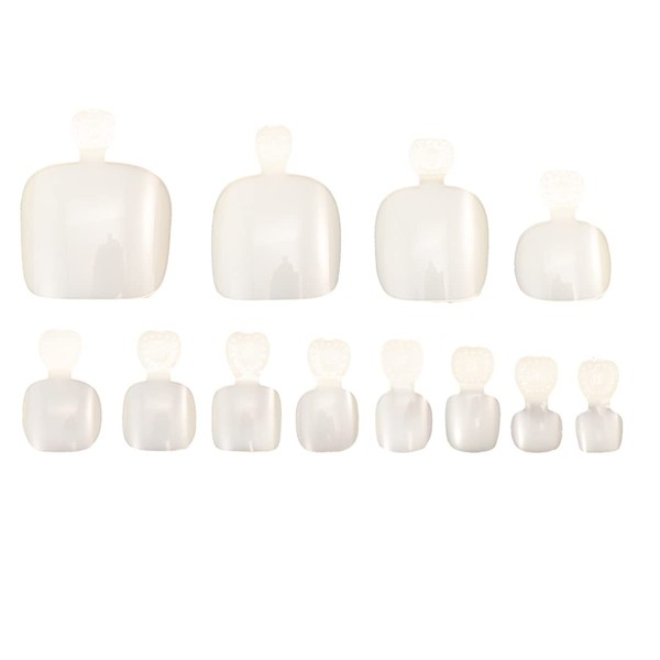 Baluue 600pcs Artificial Toenail Tips Full Cover Nail Art Toe