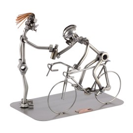 Steelman24 I Nuts and bolts sculpture Cycle Racing I Handmade ornaments I Made in Germany I I Metal figurine