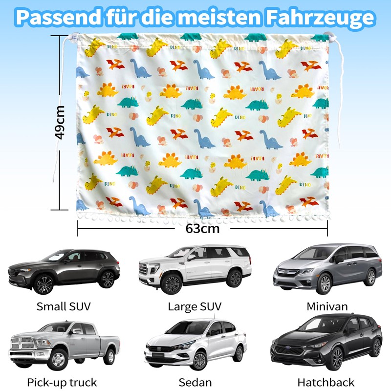 Aufisi Sun Protection Car Baby Pack of 2 63 x
