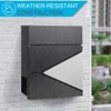 Lockable Mailboxes with Keys,Outdoor Wall Mounted Mail Box with Large