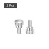 sourcing map Knurled Screws M4 x 8 mm Brass Shoulder