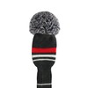 Set of 5 Dark Color Individual Golf Headcovers (Grey Red