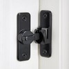 INIRET 4 Packs Black Enhanced Security Flip Latch Lock -