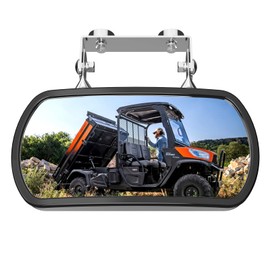 Lifronkit Magnetic Tractor Mirror, Rearview and Side Mirrors for Tractors, Forklifts, Golf Cart, Fit for John Deere, Kubota, Convex Mirror with U-Bracket, Screw-on or Magnets Installation,no Vibration