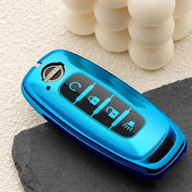 ZSPDACC for Nissan Key Fob Cover 4 Buttons Car Key Case Pathfinder Rogue Armada Kicks 2026 2025 2024 2023 Accessories