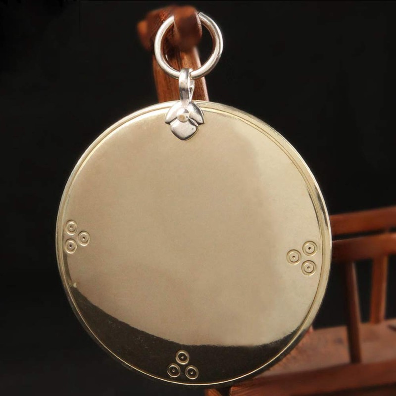 2.5Inch Feng Shui Bagua Mirror Pure Copper Evil Mirror Manual