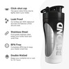 Beyond Shakers Insulated Metal Protein Shaker, Stainless Steel Supplement Bottle