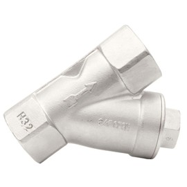 DuraChoice 1/4" Stainless Steel Y-Strainer - 800WOG, FxF NPT 100mc Strainer