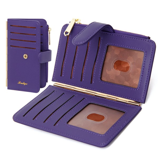 Badiya Credit Card Holder for Women RFID Blocking Slim Wallet