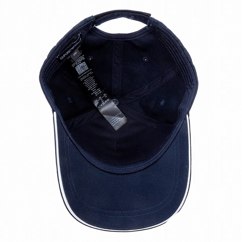 Emporio Armani 627920 CC990 00035 Hat, Eagle Mark, Men's, Navy,