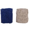 2pcs Fish Net Decoration Cotton Soft Comfortable Mediterranean Style Beige