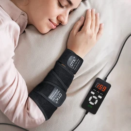 UTK Jade Infrared Pad Wrap for Pain, Far Infrared Therapy Flexible Wraps for Wrist Elbow Leg and Arm - 47 X 2.4" with 8 Jade Stones, EMF Free, Auto-Off and MEM Function