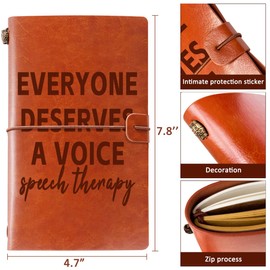 Speech Therapy Gifts, Everyone Deserves a Voice SLP Gifts Speech Therapy Journal Notebook Speech Therapist Gift Speech Language Pathologist Gifts