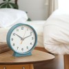 Fuji Boeki 29870 Dual Standing, Analog Clock, Silent, Small, Width