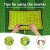 Football Tactics Board Portable Football Coaching Marker Board with Magnets,