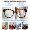 AEZUNI Oversized Bifocal Reading Glasses Women Big Frame Blue Light