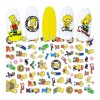 Love Crazy Sticker Pegatina Para Uñas Nail Art Los Simspson