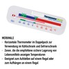 Kühlschrankthermometer Analog und Gefrierschrank Thermometer - Ideale Temperaturanzeige für Kühlschränke