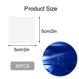 Inflatable Patch Repair Kit, 50Pcs Waterproof TPU Air Mattress Patch Tape Heavy Duty Clear Repair Accessories for Inflatable Toys, Tent, Canvas, Canopy, Swimming Ring, Tube Air Bed (5 * 5cm)