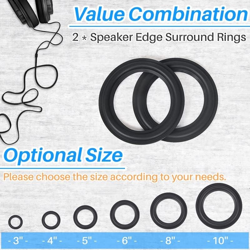 Kalevel Speaker Rings 10 Inch Speaker Replacement Parts Edge Surround