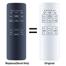 ZWP Replacement Remote Control fit for Serta Motion Perfect 2.0 Adjustable Bed RF258B 75310