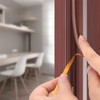 Draft Stopper Weatherstrip for Window Frames, Door Gaps, and Air Leaks 9mm Brown 6ea
