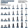 Nindejin Screws Button Head, Carbon Steel Screws Nuts and Washers