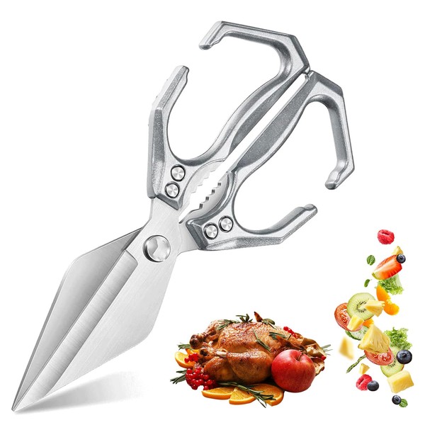 Multifunctional Heavy-Duty Kitchen Shears, Kitchen Scissors for Food, Poultry Shears