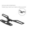 Universal Motorcycle License Plate Holder Adjustable License Plate Tail Light