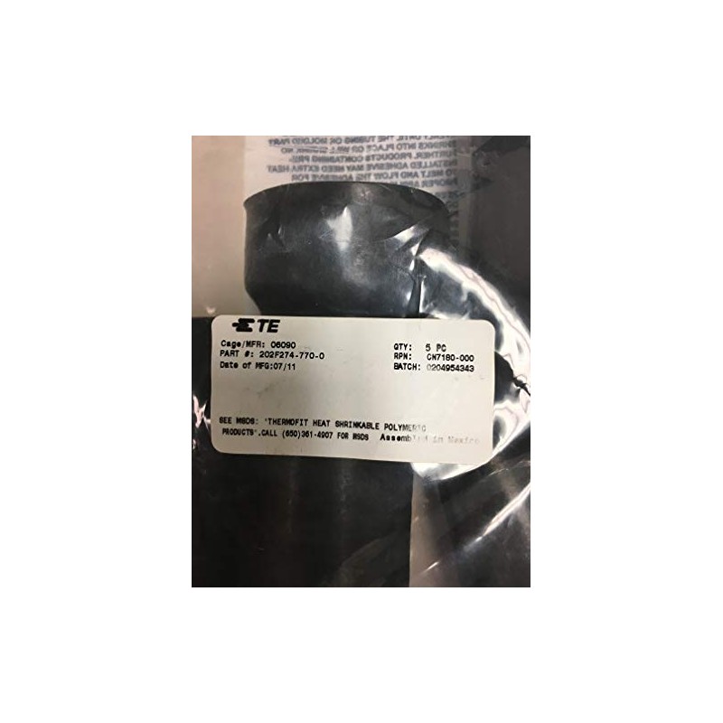 Pack of 5 TE CONNCETIVITY TYCO Cable Boots Heat Shrinkable