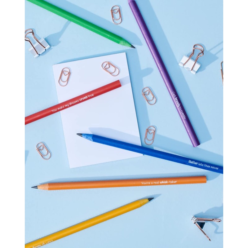 Crumbs by Collette Baking Pun Pencils - Boxed Gift Set