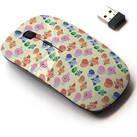 2.4G Wireless Mouse with Cute Pattern Design for All Laptops and Desktops with Nano Receiver - Cute Owls