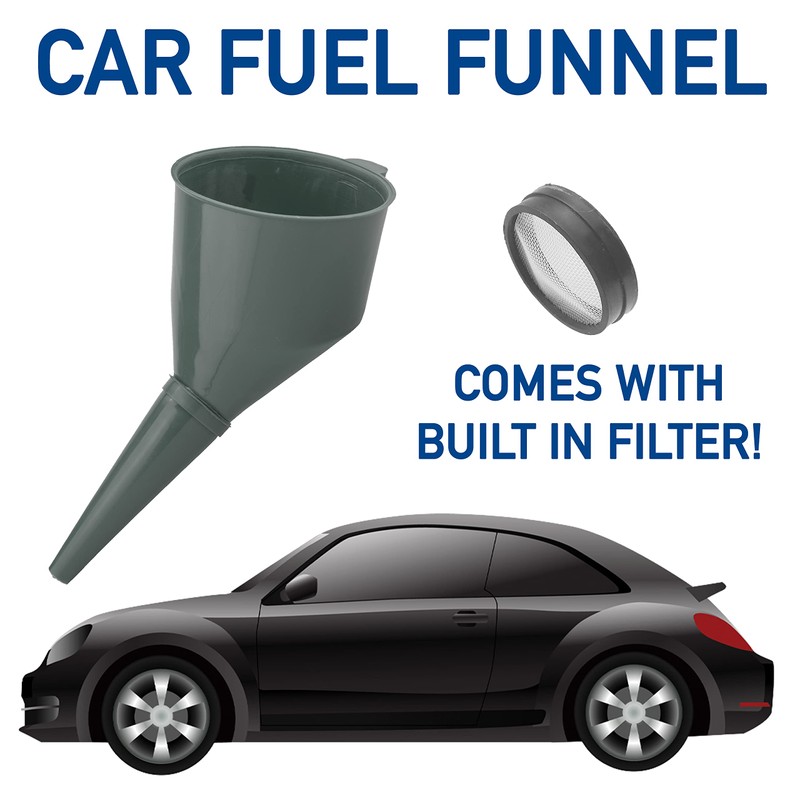 Garage fuel funnel with filter for oil,water petrol,diesel & ad-blue